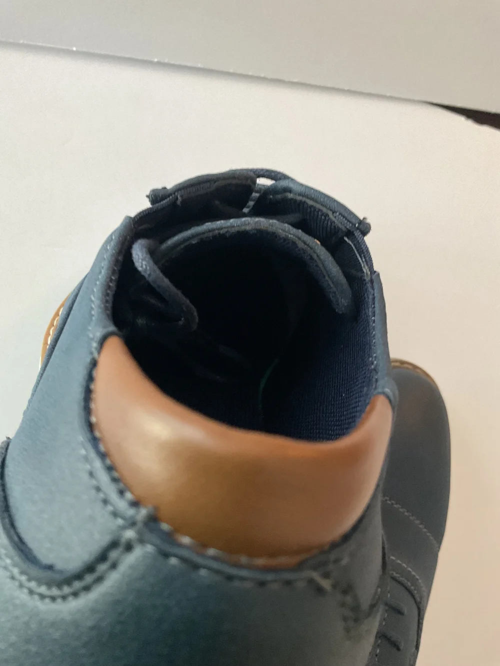 Boys Navy Casual Dress Shoes - Classic Lace-Up